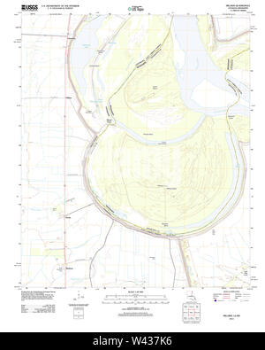 LA LOUISIANE carte TOPO USGS Millikin 20120404 TM Banque D'Images