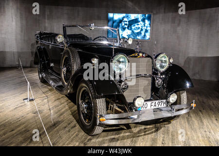 7 juillet 2019 - Musée Mobile EPT Zeiten dans Amerang, Allemagne : Mercedes Benz 500 1931 - 1934. Oldtimer, voiture rétro Banque D'Images
