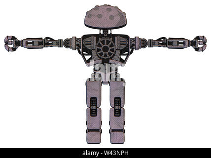 Contenant des éléments du robot : metal knucklehead design, le haut de la poitrine lourde, pas de poitrine, exoplate prototype les jambes. Matériel : dark croquis. Situation :. Banque D'Images