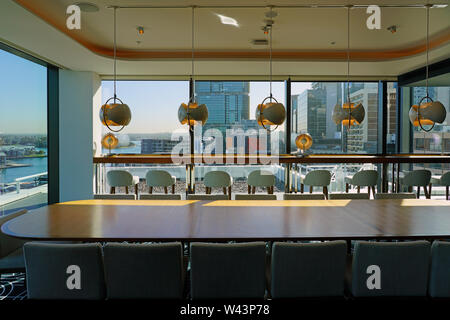 SYDNEY, AUSTRALIE -18 oct 2018- Avis de l'hôtel Hyatt Regency de Sydney, un hôtel moderne de luxe situé à Darling Harbour. Banque D'Images