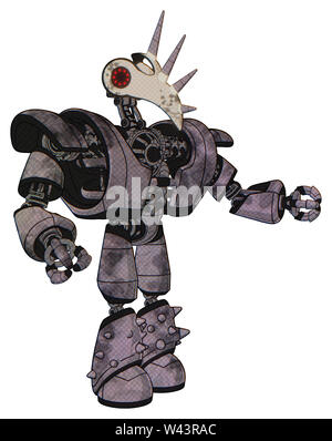 Contenant des éléments automate : bird skull head, led rouge cercle les yeux, la poitrine lourde, lourde poitrine mécanique, léger, exoshielding pied jambe spike mod. Banque D'Images