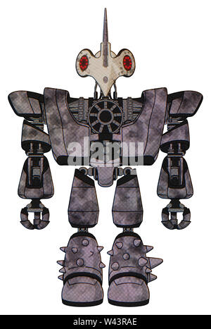 Contenant des éléments automate : bird skull head, led rouge cercle les yeux, la poitrine lourde, lourde poitrine mécanique, léger, exoshielding pied jambe spike mod. Banque D'Images