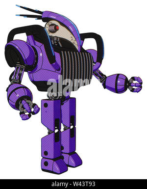 Droid contenant des éléments : bird skull head, jaune et vert, champ d'yeux, tête lourde, design haut de la poitrine, la poitrine d'aération, bande bleue lumières, protot Banque D'Images