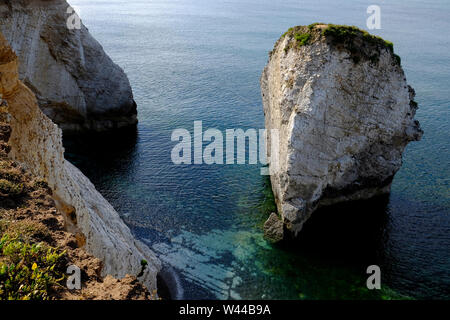 Vue de la Baie d'eau douce, à l'île de Wight, Angleterre, Royaume-Uni. Banque D'Images