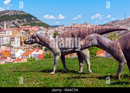 Ciudad de Cuenca vista desde el museo de Paleontología. Castilla la Mancha. España Banque D'Images