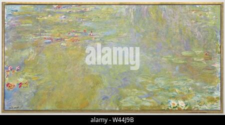 Claude Monet le Bassin aux nymphéas). Banque D'Images