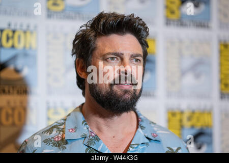 San Diego, CA. 19 juillet, 2019. Karl Urban de l'Amazone Boys au San Diego Comic Con le 19 juillet 2019. Crédit : Tony Forte/media/Alamy Punch Live News Banque D'Images