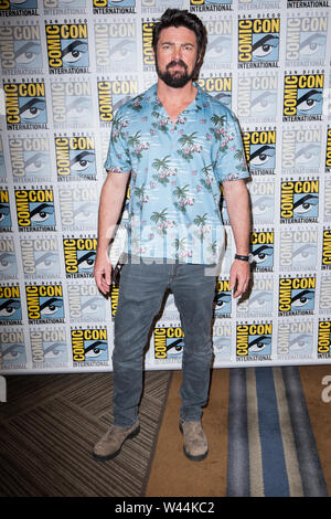 San Diego, CA. 19 juillet, 2019. Karl Urban de l'Amazone Boys au San Diego Comic Con le 19 juillet 2019. Crédit : Tony Forte/media/Alamy Punch Live News Banque D'Images