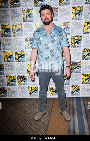 San Diego, CA. 19 juillet, 2019. Karl Urban de l'Amazone Boys au San Diego Comic Con le 19 juillet 2019. Crédit : Tony Forte/media/Alamy Punch Live News Banque D'Images