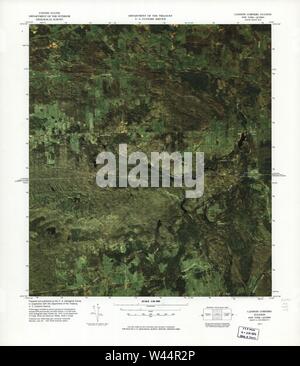 Carte image couleur - (points d'entrée, United States-Canadian frontière) Banque D'Images