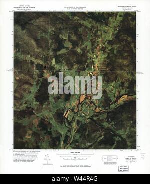 Carte image couleur - (points d'entrée, United States-Canadian frontière) Banque D'Images