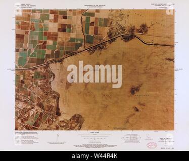 Carte image couleur - (points d'entrée, United States-Mexican frontière) Banque D'Images