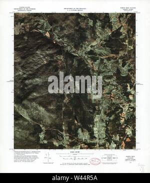 Carte image couleur - (points d'entrée, United States-Canadian frontière) Banque D'Images