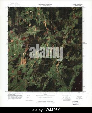 Carte image couleur - (points d'entrée, United States-Canadian frontière) Banque D'Images