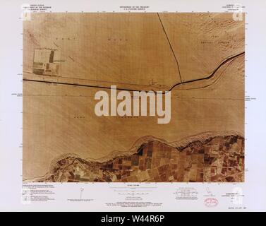 Carte image couleur - (points d'entrée, United States-Mexican frontière) Banque D'Images