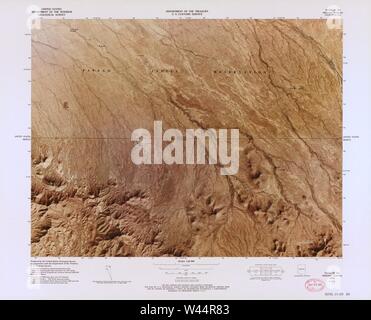 Carte image couleur - (points d'entrée, United States-Mexican frontière) Banque D'Images