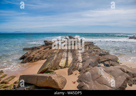 Belles plages vierges de l'Andalousie, dans la province de Cádiz Valdevaqueros Banque D'Images