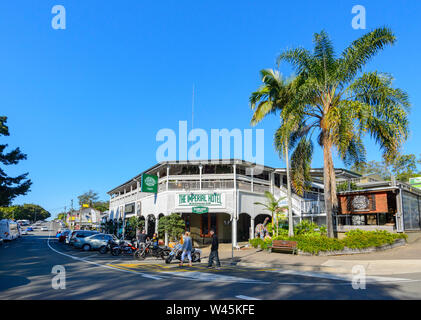 Voir l'historique de l'édifice de l'Hôtel Impérial, 1911, dans la célèbre ville rurale d'Eumundi, Sunshine Coast, Queensland, Queensland, Australie Banque D'Images