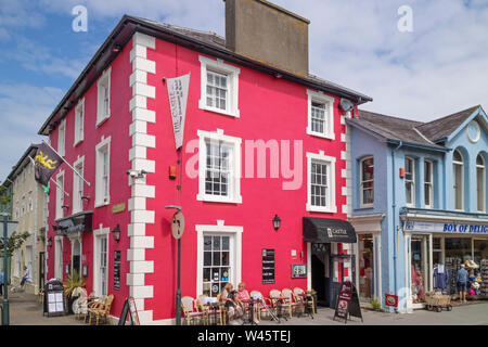 Une station balnéaire d''Aberaeron, La Baie de Cardigan, Ceredigion, pays de Galles, Royaume-Uni Banque D'Images