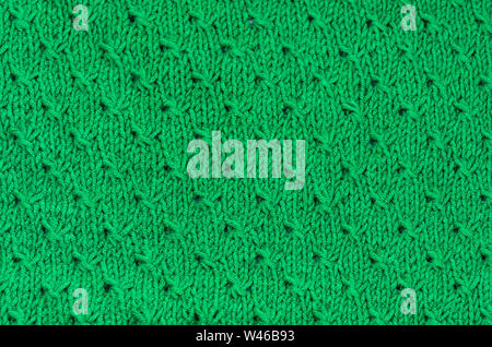 La texture des tricots vert Banque D'Images