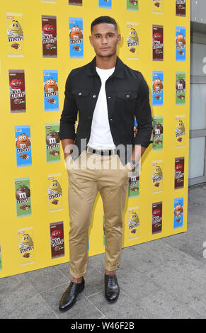 Danny Williams assiste à la M&M's se coincer dans l'événement de lancement à Londres. Banque D'Images