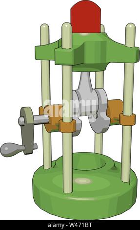 Green gate valves, vecteur, illustration sur fond blanc. Illustration de Vecteur