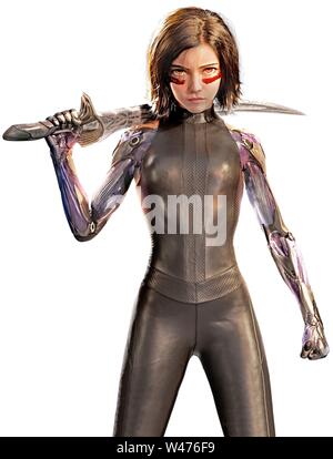 ROSA SALAZAR : ALITA BATTLE ANGEL (2019), réalisé par Robert Rodriguez. Crédit : 20TH CENTURY FOX / Album Banque D'Images