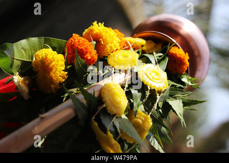 Festival Gudi Padwa traditionnelle indienne Banque D'Images