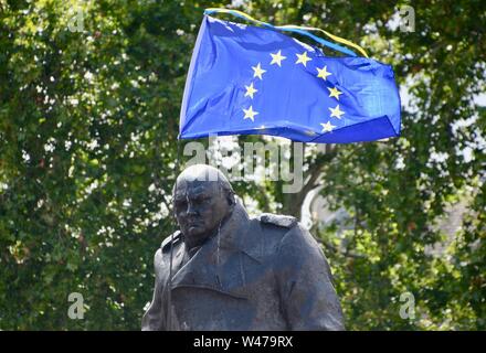 Non pour Boris oui pour l'Europe Londres mars pour changer le 20 juillet 2019 Banque D'Images