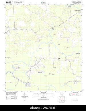 LA LOUISIANE carte TOPO USGS Whitehall 20120328 TM Banque D'Images