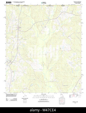 LA LOUISIANE carte TOPO USGS Wilson 20120423 TM Banque D'Images