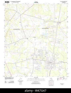 LA LOUISIANE carte TOPO USGS Zachary 20120423 TM Banque D'Images