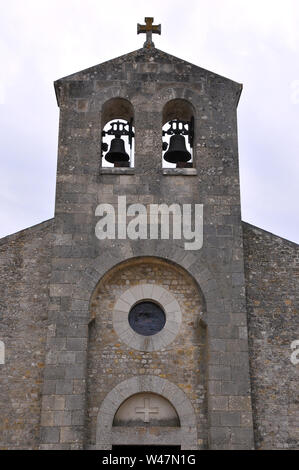 Église de la Très Sainte Trinité, l'Oratoire carolingien de germigny-des-Prés, l'église de la Très-Sainte-Trinité, Germigny-des-Prés, France, Europe Banque D'Images