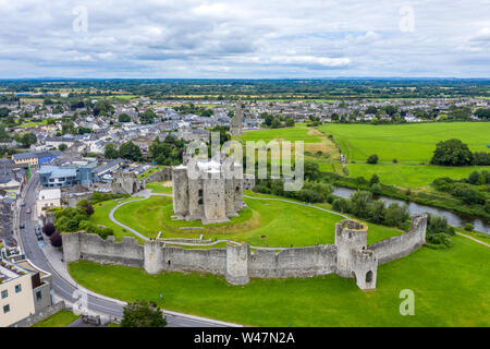 Le Château de Trim est un château normand sur la rive sud de la rivière Boyne, en garniture, comté de Meath, en Irlande. Banque D'Images