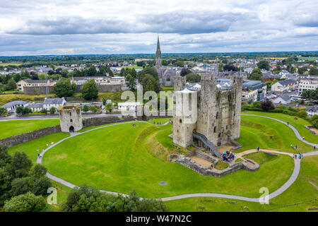 Le Château de Trim est un château normand sur la rive sud de la rivière Boyne, en garniture, comté de Meath, en Irlande. Banque D'Images