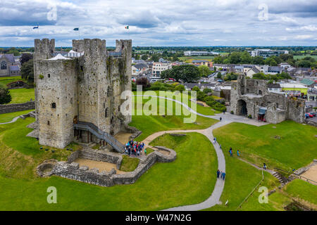 Le Château de Trim est un château normand sur la rive sud de la rivière Boyne, en garniture, comté de Meath, en Irlande. Banque D'Images