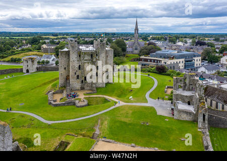 Le Château de Trim est un château normand sur la rive sud de la rivière Boyne, en garniture, comté de Meath, en Irlande. Banque D'Images