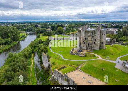 Le Château de Trim est un château normand sur la rive sud de la rivière Boyne, en garniture, comté de Meath, en Irlande. Banque D'Images