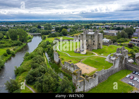 Le Château de Trim est un château normand sur la rive sud de la rivière Boyne, en garniture, comté de Meath, en Irlande. Banque D'Images