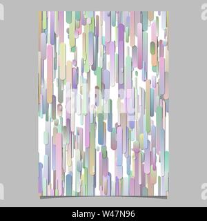 Mode Dégradé vertical abstrait coloré motif hachuré brochure arrière-plan modèle - vector design papeterie Illustration de Vecteur