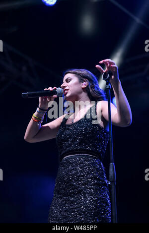 L'Italie. 20 juillet, 2019. Federica Carta a Porta di Roma Live 2019 à Rome. Credit : Daniela Franceschelli/Pacific Press/Alamy Live News Banque D'Images