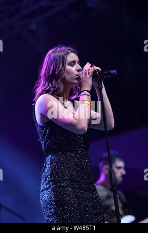 L'Italie. 20 juillet, 2019. Federica Carta a Porta di Roma Live 2019 à Rome. Credit : Daniela Franceschelli/Pacific Press/Alamy Live News Banque D'Images