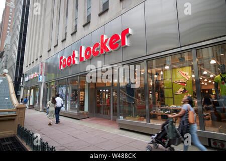 Foot Locker store sur State Street shopping area la boucle Chicago IL États-unis Banque D'Images