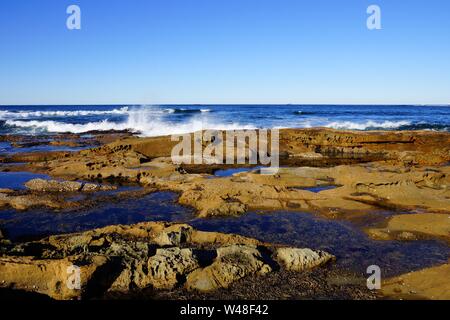 Point de Bellambi rock pools Banque D'Images