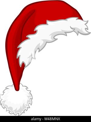 Santa Hat Élément de design dessin animé de Noël Illustration de Vecteur