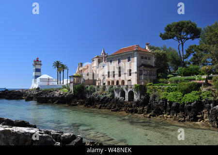 Casa da santa maria;Santa Marta leuchtturm;cascais Portugal Lisbonne;; Banque D'Images