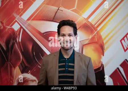 Roma - Paul Rudd, assiste à lors de la présentation du film "AntMan & l' Hôtel de Russie à Rome. Banque D'Images