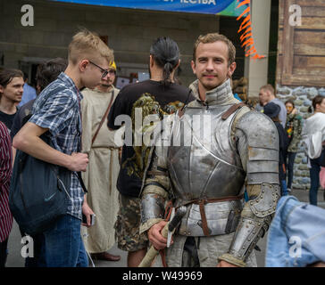 VLADIVOSTOK, Russie - le 20 juillet 2019 : Festival sur le jeu et une série de livres série Witcher. Banque D'Images