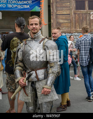 VLADIVOSTOK, Russie - le 20 juillet 2019 : Festival sur le jeu et une série de livres série Witcher. Banque D'Images