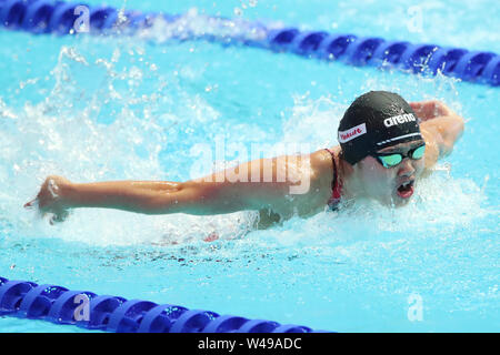 Gwangju, Corée du Sud. 21 juillet, 2019. Suzuka Hasegawa (JPN) Natation : 18e Championnats du monde FINA 2019 Gwangju Women's 100m papillon à chaleur Centre Aquatique International Nambu à Gwangju, Corée du Sud . Credit : YUTAKA/AFLO SPORT/Alamy Live News Banque D'Images